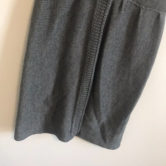 IVY JANE Gray Wool Blend Short Sleeve Cardigan Size Medium - Picture 2 of 5